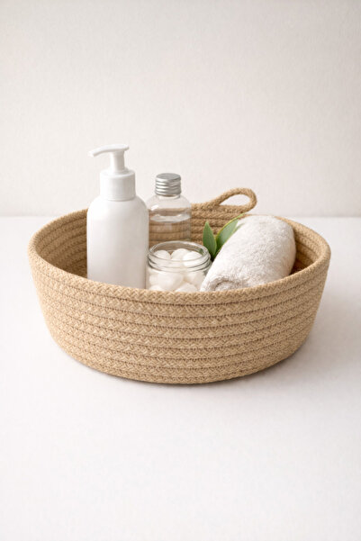 ÖRGÜM Basket Decorative Organizer Room Organizer 20X7 cm