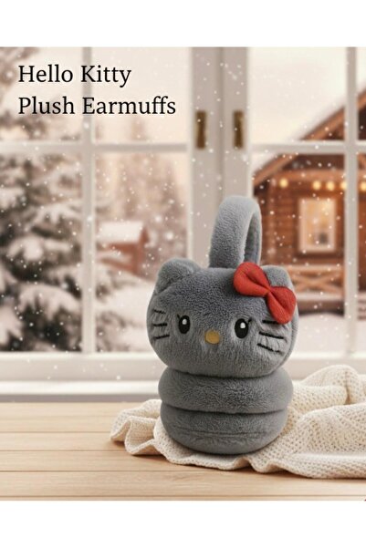 zyc Girl's Hello Kitty Plush Soft Headphones