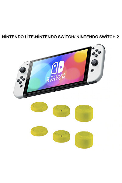 Dobe Nintendo Switch Oled Ve Switch 2 Yükselticili Analog Silikon Koruyucu Seti