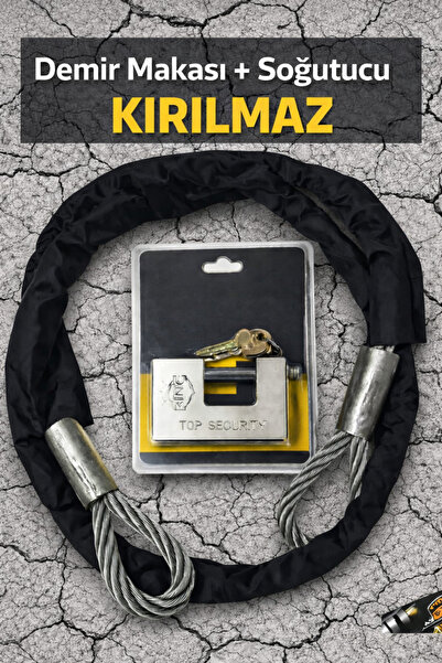 Vi Caro Kayar Milli Kilit + Çelik Halat | Motosiklet ve Bisiklet Güvenlik Seti motorsiklet kilidi 150 cm