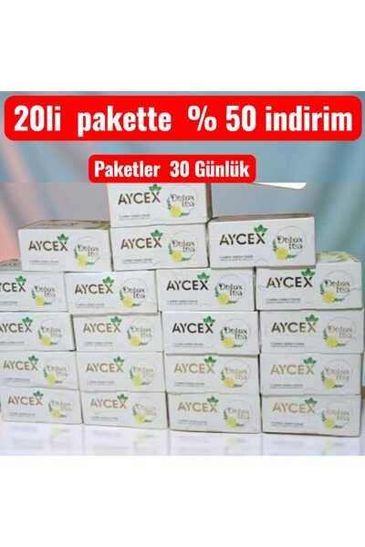 aycex Detox Tea – Limon Aromalı 20 Paket 30 LU