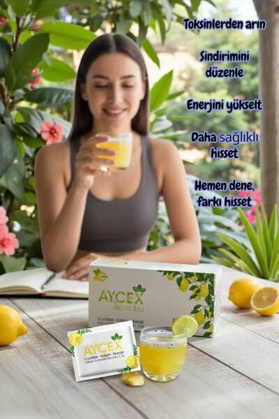 aycex ADetox Tea – Limon Aromalı 1 Aylık Paket 30 Lu