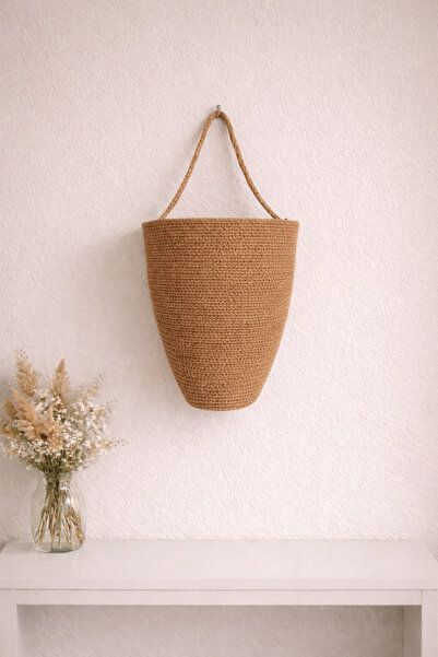 ÖRGÜM حامل حقائب، سلة تنظيم الحقائب الزخرفية، 30×20 سم