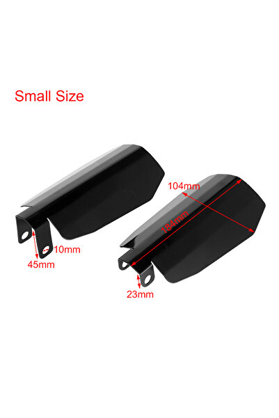 Choice زوج صغير الحجم من واقيات اليد للدراجات النارية، لون أسود، بتصميم قطع ا...