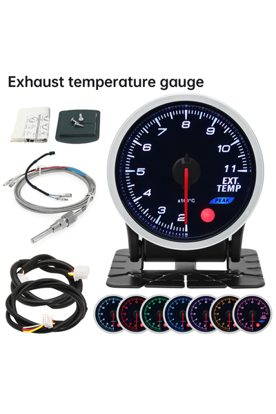 Choice Exhaust Temp Gauge AD 52mm EXT Temp Gauge 8 Colors Backlight Exhaust Gas Temperature Gauge With Sen