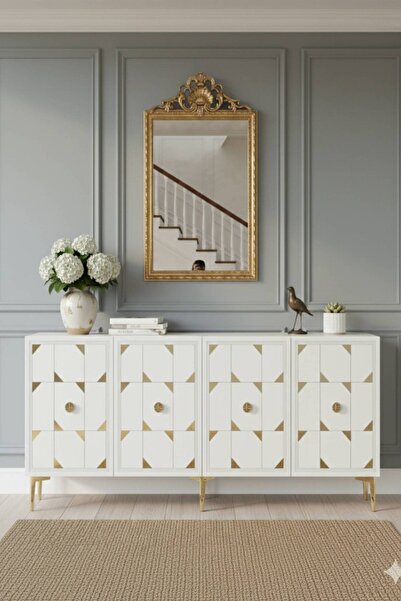 YUMEDİ DESİGN KA1523 - RABBİT KONSOL ,TV SEHPASI , ÇOK AMAÇLI DOLAP, KAHVE KÖŞESİ 150 CM