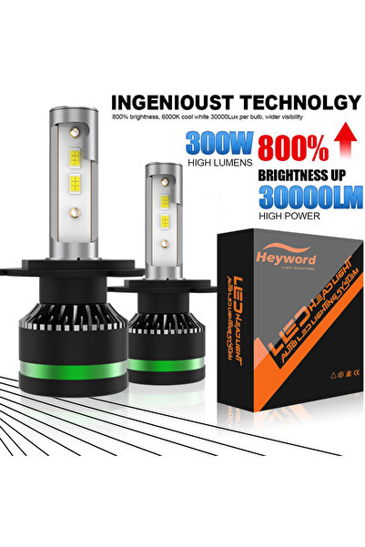 Choice4 مصابيح أمامية LED من هيوورد، قطعتان، H4، H7، H11، 9005، 9006، 300 واط...