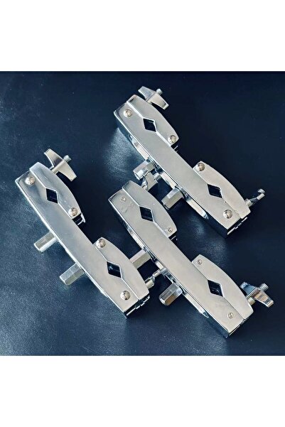 choice2 طقم طبول فضي متعدد المشابك، مصنوع من سبيكة فضية، بفتحتين، قابل للتعدي...