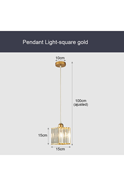 Choice مصابيح معلقة عصرية مربعة الشكل من الكريستال K9، مصابيح سقف LED، ثريات ...