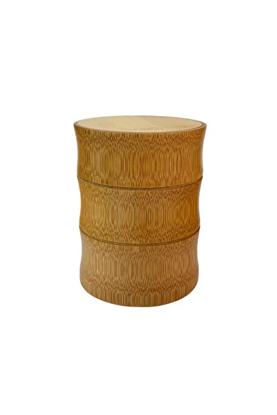 Choice Height 10cm Natural Bamboo Tea Canister Food Storage Box Nut Spice Sto...