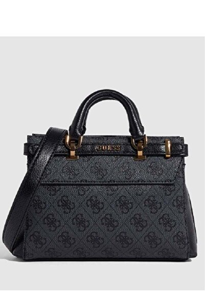 Guess Sestri Pebbled Faux Leather Satchel Bag