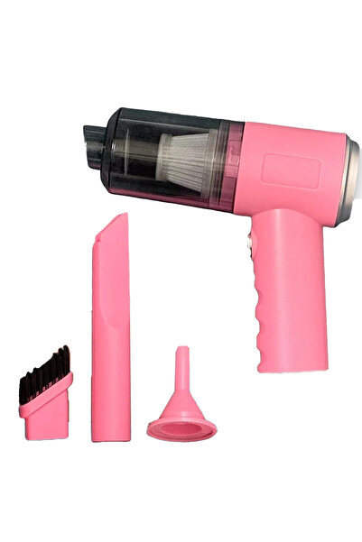 Choice مكنسة كهربائية وردية اللون عالية الطاقة، صغيرة الحجم لاسلكية، قوة شفط 2000 باسكال، قابلة لإعادة الشحن، محمولة لجمع الغبار