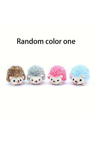 Choice WHITE 1pc Random Color Hedgehog Design Pet Grinding Teeth Plush Toy, Durable Chew Toy For Dog Intera