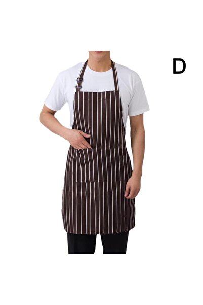 Choice مريلة قابلة للتعديل للبالغين من قطعة واحدة، مخططة، مناسبة للمطاعم والطهاة، والتخييم والنزهات في الهواء الطلق، والمطبخ.