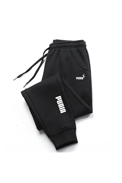 Choice L BLACK Mens Print Jogging Pants Sports Pants Fitness Running Trousers Harajuku Style Solid Color Sw