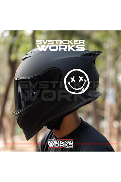ARONA Smile Written Helmet Sticker Compatible with All Helmets One Direction ...