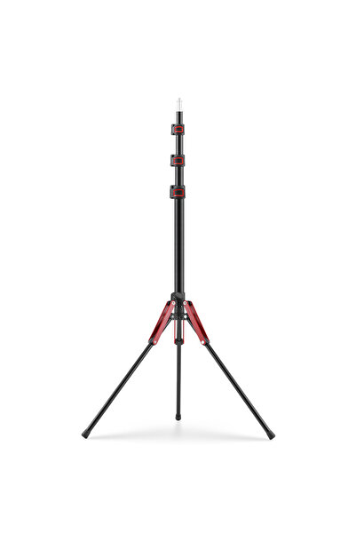 Choice حامل إضاءة ألومنيوم أحمر بطول 1.9 متر/75 بوصة، مناسب للتصوير الفوتوغرا...