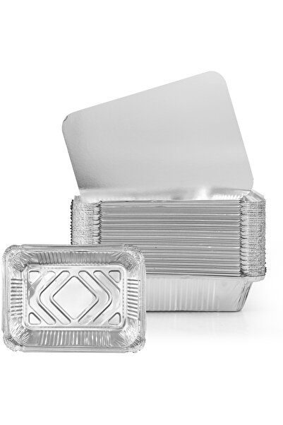 choice2 50 set with Lid 50set Aluminum Foil Pans with Lids Disposable Thicken...