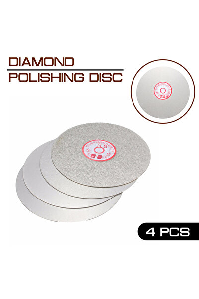 Choice 4pcs/set Diamond Polishing Disc 600 800 1200 3000 Grit Lapping Grinding 6" Flat Lap Grinding Whee...
