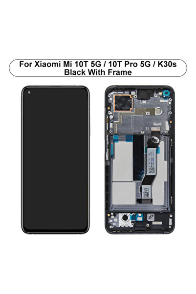 Choice شاشة سوداء بإطار مقاس 6.67 بوصة لهاتف Mi 10T 5G و10T Pro 5G LCD (موديل...
