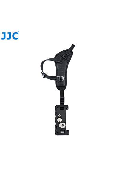 Choice حزام كاميرا JJC أسود اللون، مزود بمقبض يد وحامل لوحة على شكل حرف U، مت...