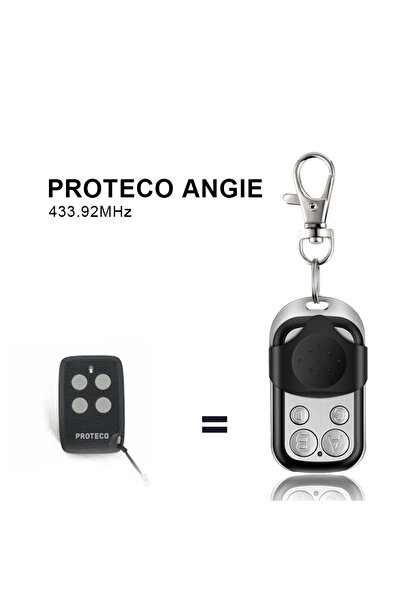 Choice Copy PROTECO ANGIE Garage Door Remote Control Gate PROTECO Fixed Code 433.92mhz