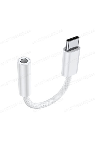 Choice محول NNBILI أبيض اللون من USB Type C إلى مقبس سماعة رأس أنثى 3.5 ملم، كابل صوت USB-C إلى AUX لأجهزة iPhone