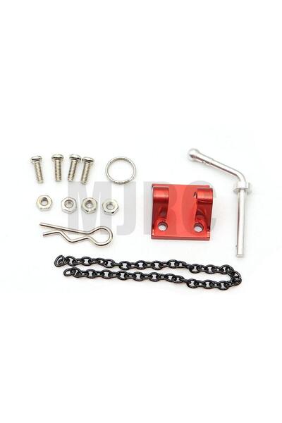 Choice Red Metal Trailer Chain Rescue Hook For 1/10 Rc Crawler Car Trx4 Rc4wd...