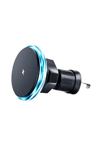 Vikefon شاحن سيارة لاسلكي مغناطيسي LED مع كابل RGB لهواتف آيفون 12 13 14 15 1...