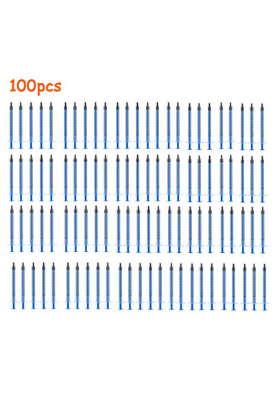 Choice 1 مل × 100 قطعة، 5-100 قطعة، 1 مل، 3 مل، 5 مل، محقنة صغيرة بدون إبر، لتحليل العناصر الغذائية، بلاستيكية للاستخدام مرة واحدة