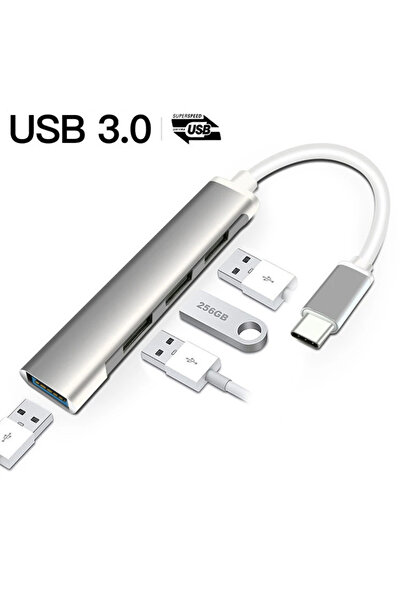 Choice Type-C 4 in 1 USB 3.0 Hub Type C Expansion Dock 4 Port Multi Splitter Adapter OTG For Phon...
