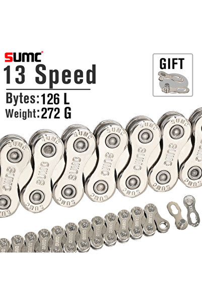 Choice سلسلة دراجة SX13 فضية SUMC SX13، 13 سرعة، للدراجات الجبلية والطرق، 126...