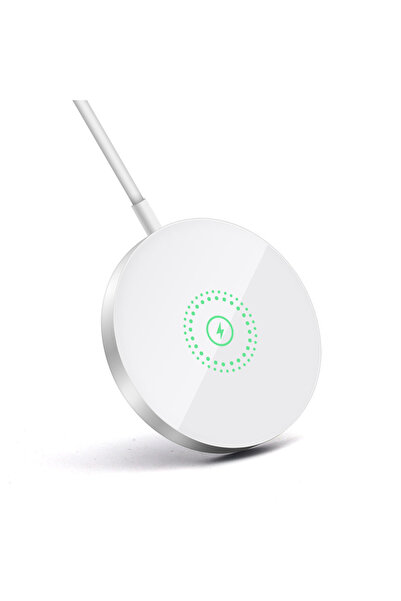 Choice WHITE 15W Magnetic Wireless Charger For iPhone 13 12 11 14 15 Pro Max USB C Fast Charger For S2...