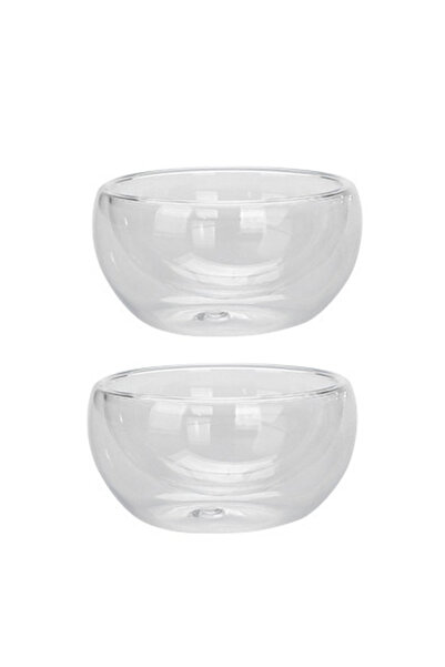 Choice 301-400ml 2Pcs 50ml Small Tea Cup Exquisite Double-layer Glass Transparent Cup Kung Fu Heat Resistan