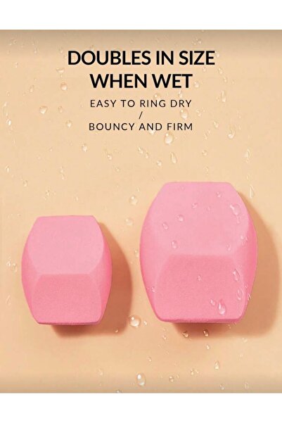 SHEGLAM Çok Yüzeyli Pembe Makyaj Süngeri