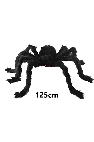 Choice عنكبوت قطيفة كبير بطول 200 سم تقريبًا، يُستخدم كديكور لحفلات الهالوين،...