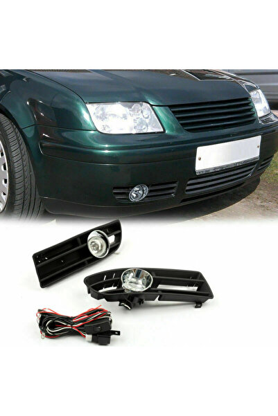 Choice Bumper Grille With Driving Fog Lamp Light For 99-04 VW JETTA BORA MK4 TDI