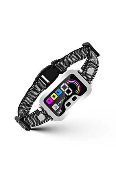 Choice WHITE Smart Dog Bark Collar for Large Medium Dogs Smart Ultrasonic Det...