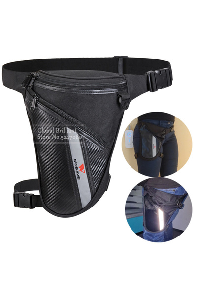 Choice دراجة نارية حقيبة الساق مقاوم للماء الخصر قطرة الفخذ الورك بوم حزام فاني دراجة رايدر Trave في الهواء الطلق Sacoch...