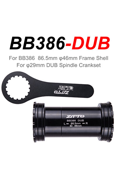 ZTTO أداة تثبيت BB386 DUB السوداء 386، تُركّب بالضغط على قاعدة الدواسة للدراج...