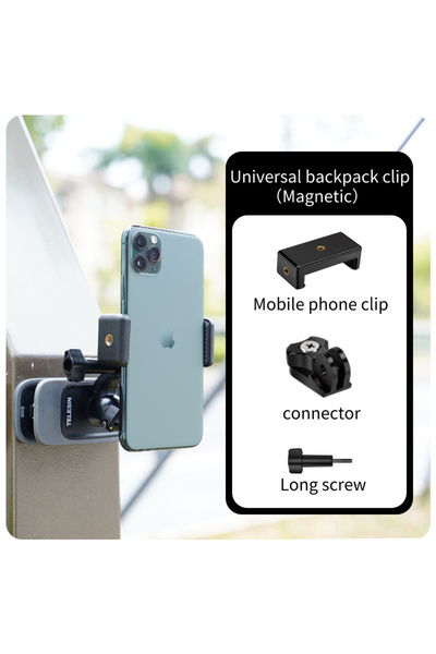 Choice مع مشبك تثبيت مغناطيسي على الظهر من TELESIN يدور 360 درجة لكاميرا GoPr...