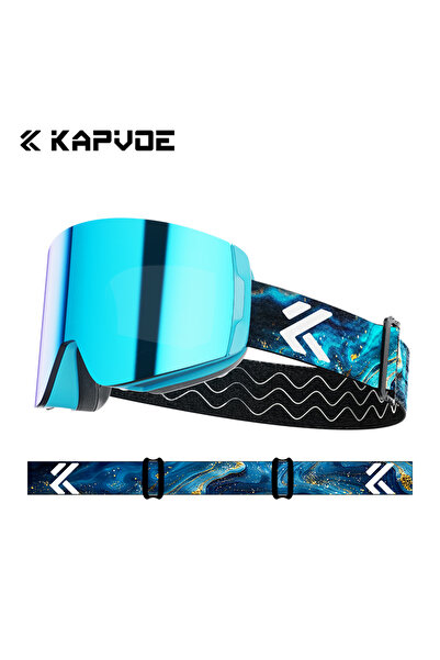 KAPVOE Color-15 Photochromic Ski Goggles Magnetic Anti-Fog Lenses UV400 Prote...