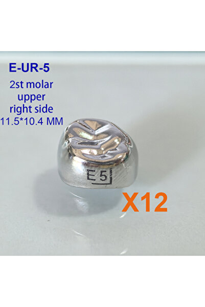 Choice7 مجموعة E-UR-5 من 12 قطعة من التيجان المؤقتة للأسنان E3 E4 E5 D3 D4 D5...