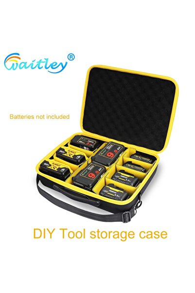 Choice Waitley Portable Power Tool Battery Storage Case Waterproof accessories box For DEWALT ect batter...