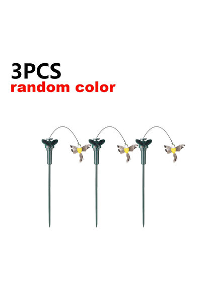 APWIKOGER 3 قطع طائر طنان، 5-1 قطعة فراشة حديقة تعمل بالطاقة الشمسية، فراشات طائرة تعمل بالطاقة الشمسية، فراشات حديقة راقصة ترفرف