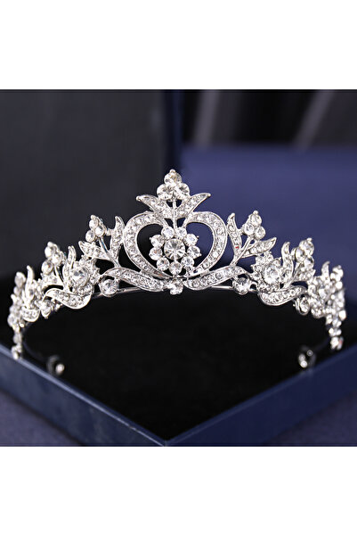 Choice11 Silver Silver Color Crysta Crowns And Tiaras Baroque Vintage Crown T...
