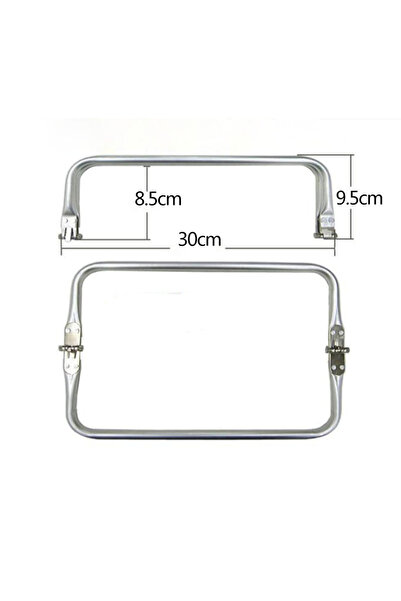 Choice 30cm-10pcs 10PCS 20-30cm Silver Metal Frame For Purse Doctor Aluminium...