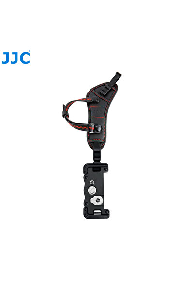 Choice حزام كاميرا أحمر من JJC، مزود بحامل لوحة على شكل حرف U، متوافق مع كامي...