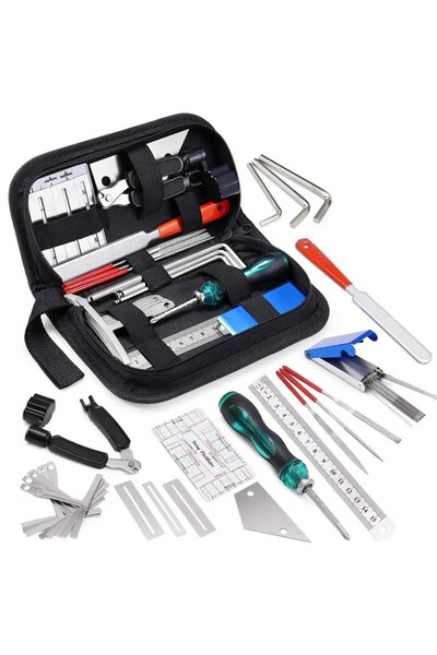 Choice1 25 PCS Miwayer 25/45/72 Guitar Repairing Tools Kit Setup Kit with Car...