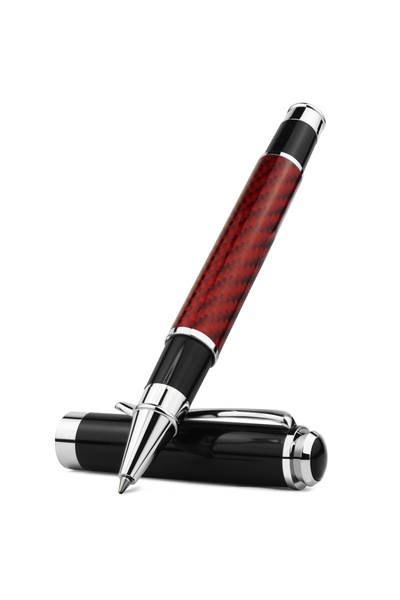 Choice Red STONEGO Carbon Fiber Signature Pen, Premium Metal Gel Ink Pens Micro Point 0.5mm Black Ink Smoot
